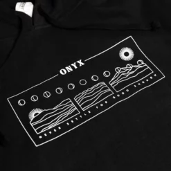 Lunar Phase Cropped Hoodie -Onyx Sales 2023 Black Crop Top 2