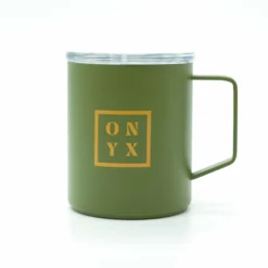 Box Logo Camp Cups With Lid (12oz) -Onyx Sales 2023 CC Green Mug 1