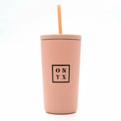 Box Logo Cold Cups With Straw (16oz) 22 Box Logo Cold Cups With Straw (16oz) -Onyx Sales 2023 CC Peach Tumbler 1