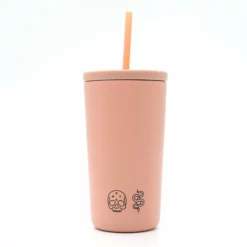 Box Logo Cold Cups With Straw (16oz) 25 Box Logo Cold Cups With Straw (16oz) -Onyx Sales 2023 CC Peach Tumbler 2