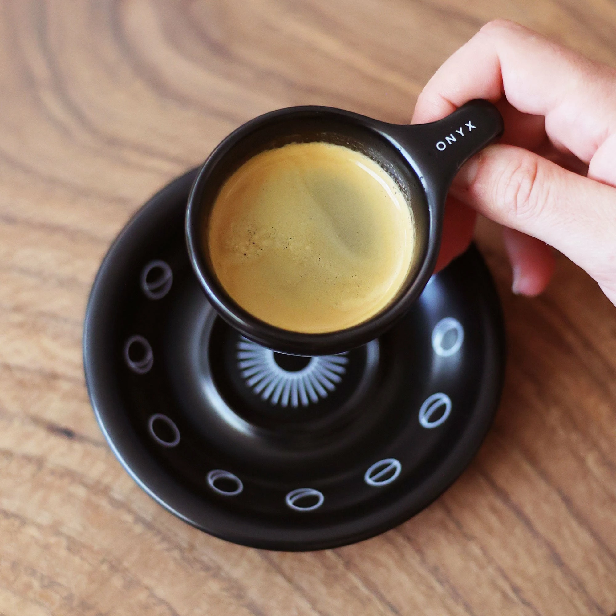 Onyx NotNeutral 10 Year Lino Espresso Cup And Saucer (3oz) 4 Onyx NotNeutral 10 Year Lino Espresso Cup And Saucer (3oz) - Image 2