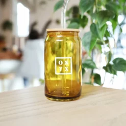 Box Logo Can Glass (16 Oz) -Onyx Sales 2023 GlassCup4