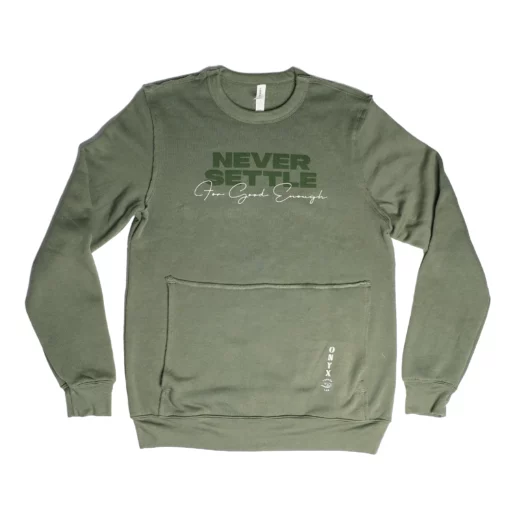 Bold Moves Crewneck Sweatshirt (Olive) -Onyx Sales 2023 Green Sweatshirt 1