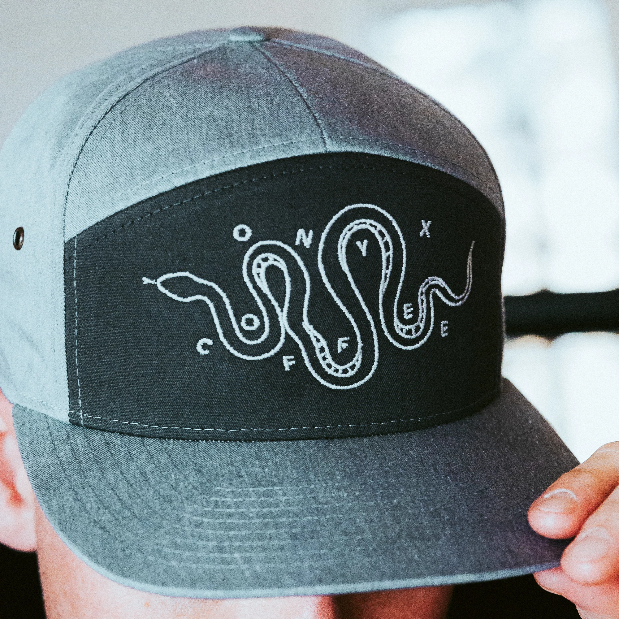 Onyx Sneaky Snake Six Panel Hat (Cement) 5 Onyx Sneaky Snake Six Panel Hat (Cement) - Image 3