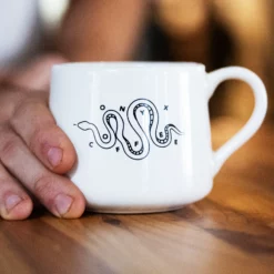 Sneaky Snake Crescent Mug (12oz) -Onyx Sales 2023 Snake Mug 3